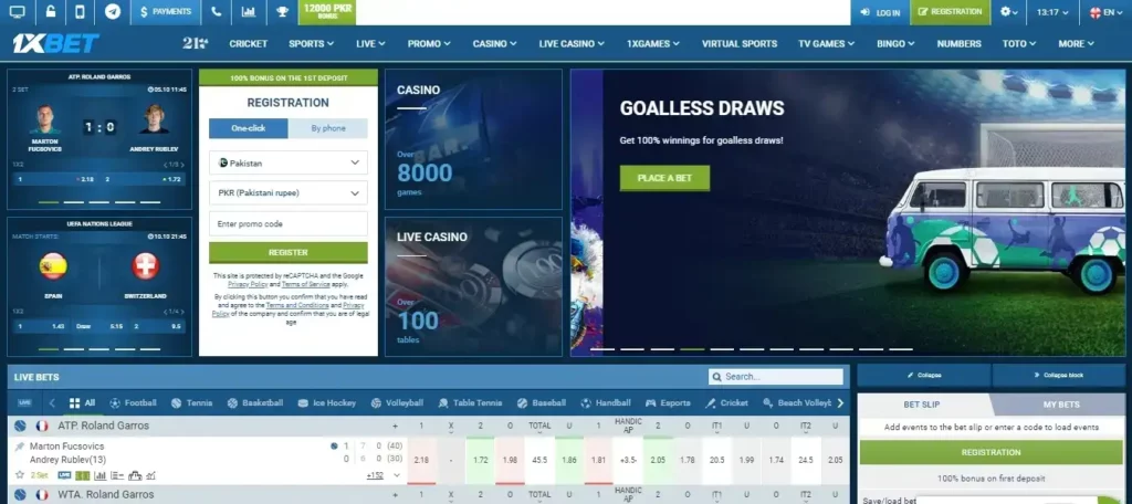 Review of the Official 1xBet Website